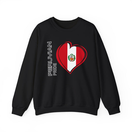 Best Peruvian Unisex Sweatshirt "Peruvian Pride Heart"
