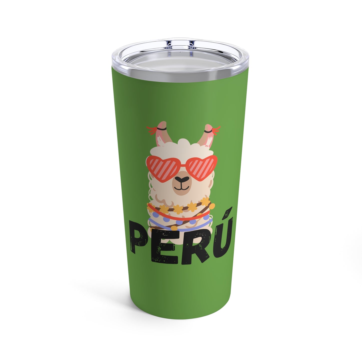 Best Peruvian Coffee Tumbler 20oz "Llama Heart"