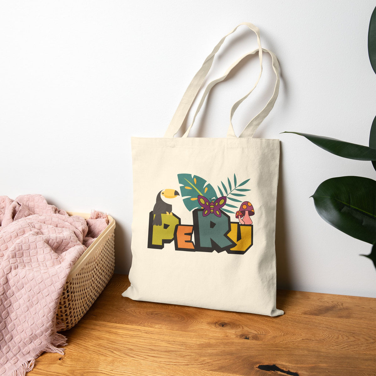 Best Peru Jungle Canvas Tote Bag - Peruvian