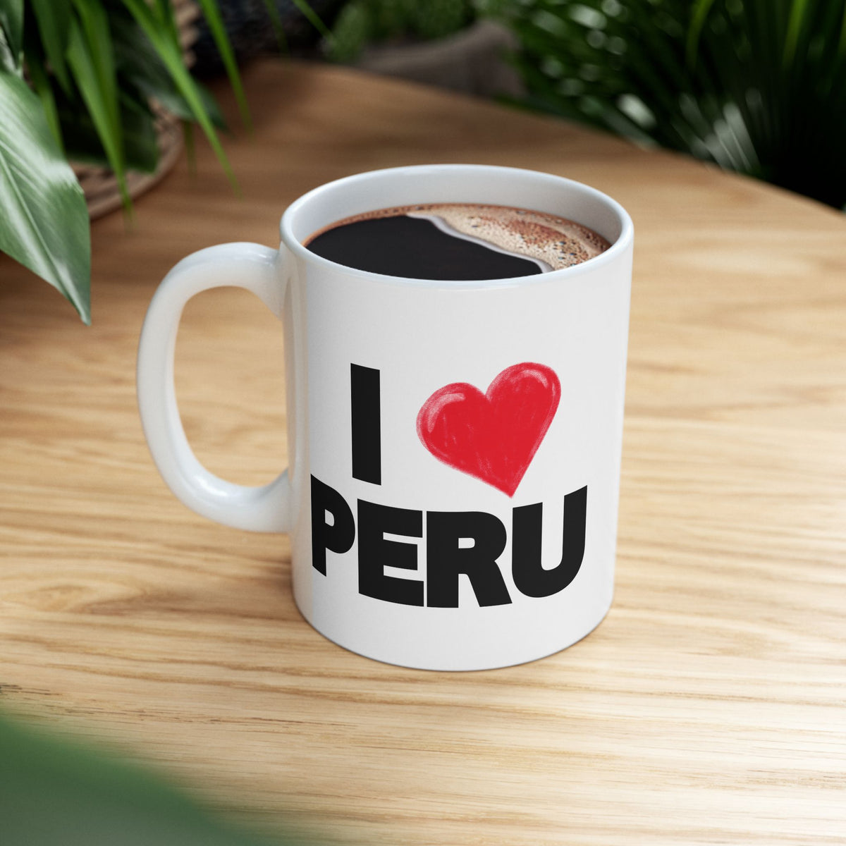 Best Peruvian Ceramic Coffee Mug "I Love Peru"