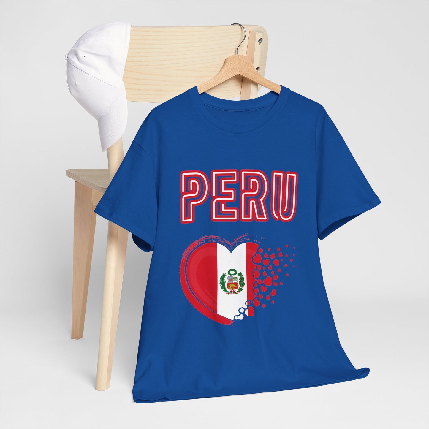 Best Peru Heart Flag T-Shirt - Peruvian Pride Tee