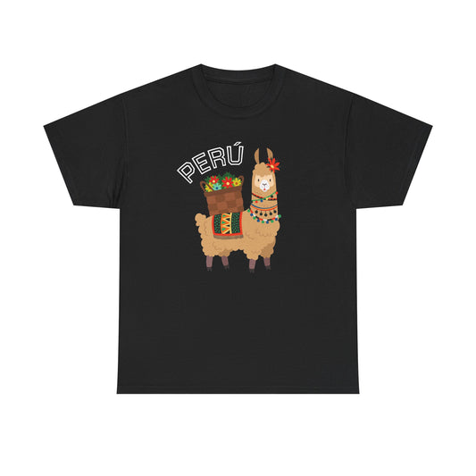 Best Peru Llama T-Shirt USA Unisex Andean Llama Pride Tee