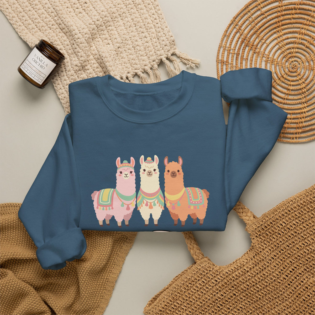 Best Peru Three Llamas Sweatshirt - Peruvian Crewneck