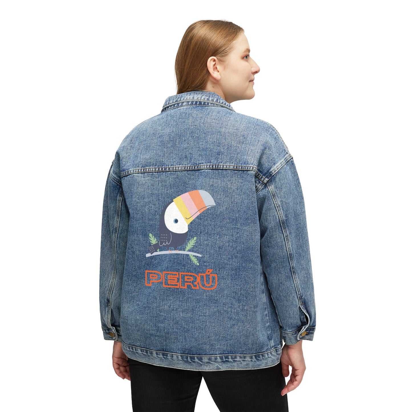 Peruvian Women's Denim Jacket "Tucan Peru"