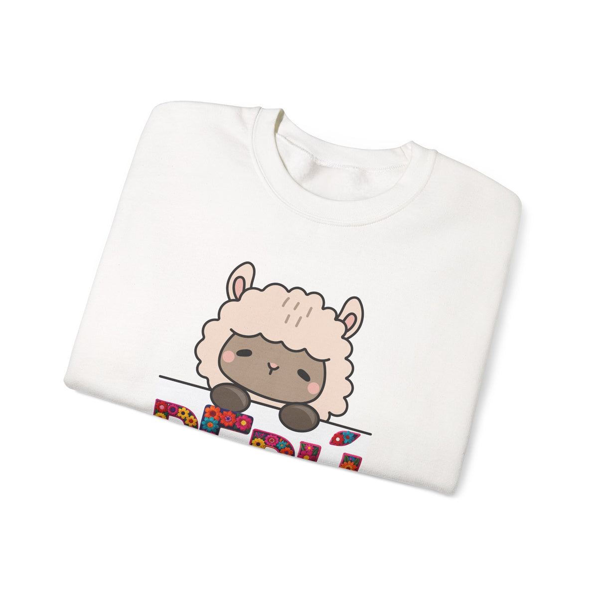 Best Cute Alpaca Peru Sweatshirt - Kawaii Floral Crewneck
