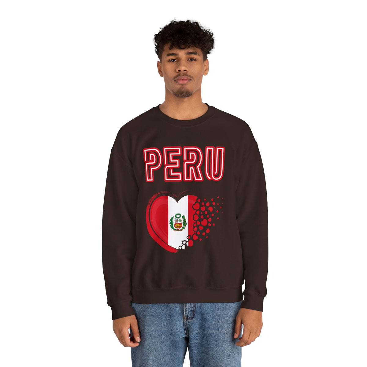Best Peru Heart Flag Sweatshirt - Crewneck