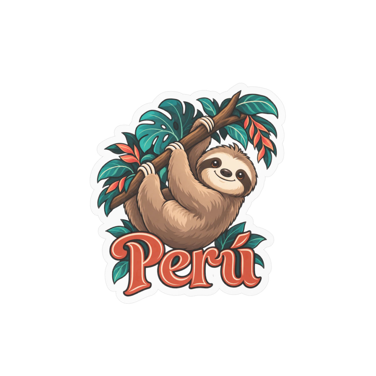 Best Peru Sloth Sticker - Cute Amazon Perezoso Vinyl Decal