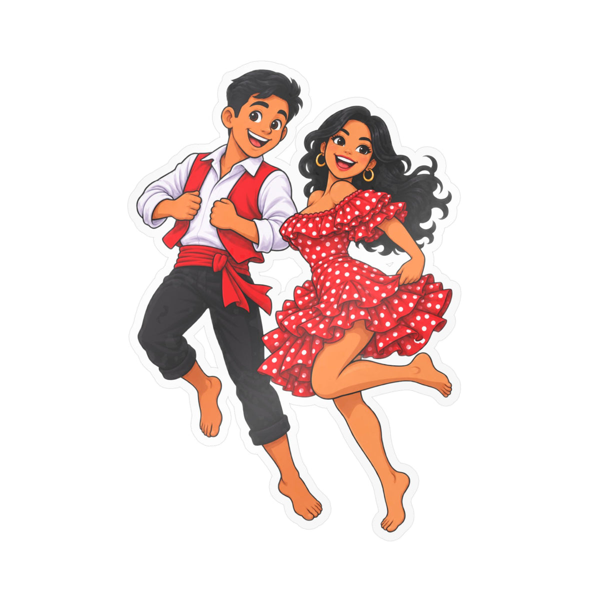 Best Peruvian Dance Couple Sticker - Afro-Peruvian Decal