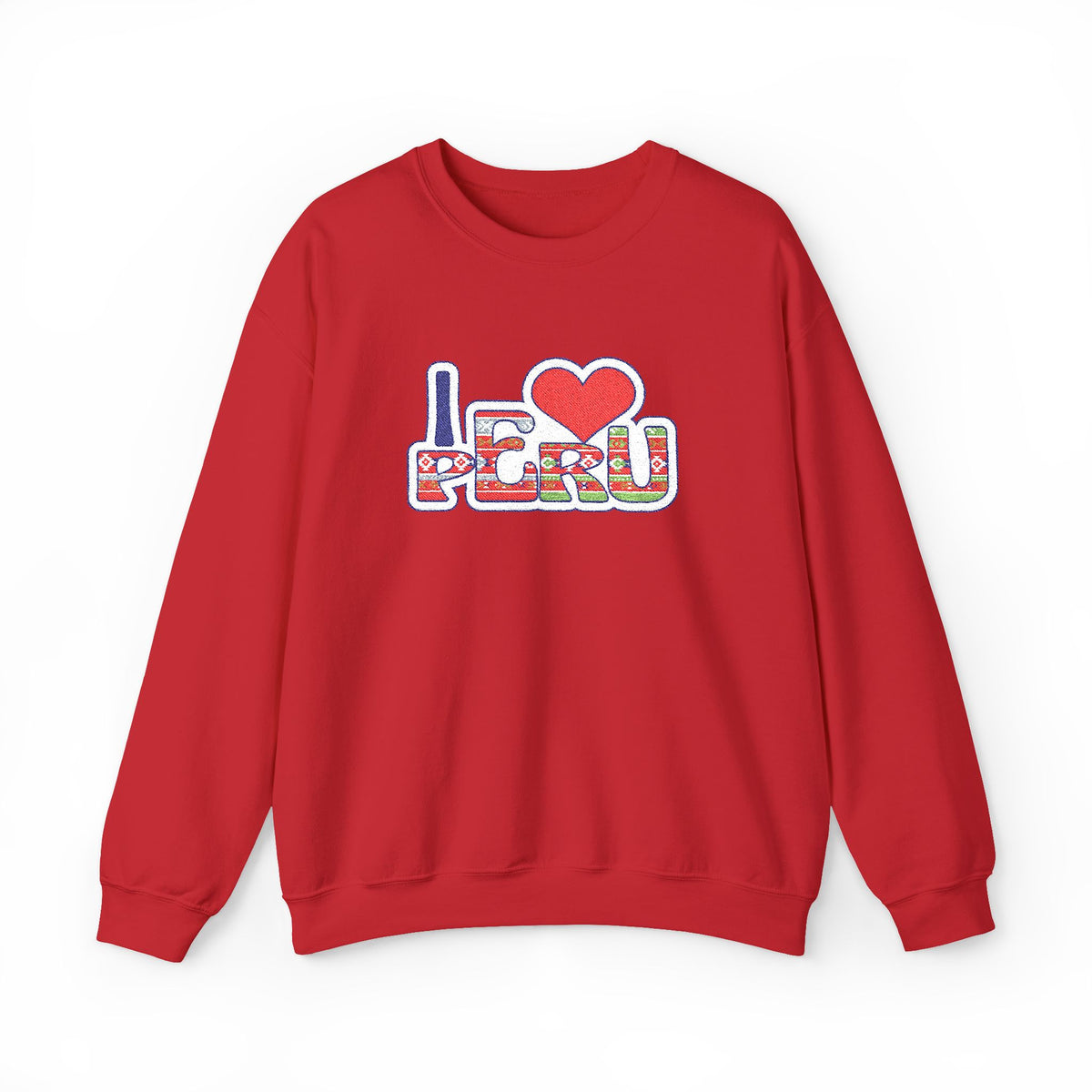 Best I Love Peru Embroidered Sweatshirt USA