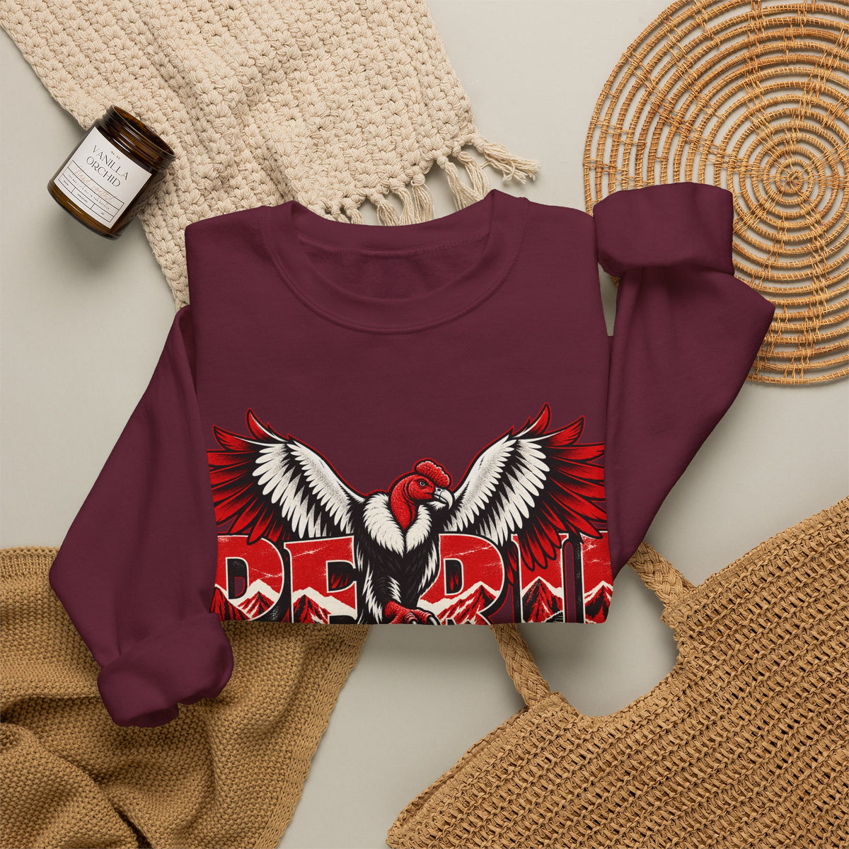Best Peru Condor Sweatshirt - Andes Mountains Crewneck Gift