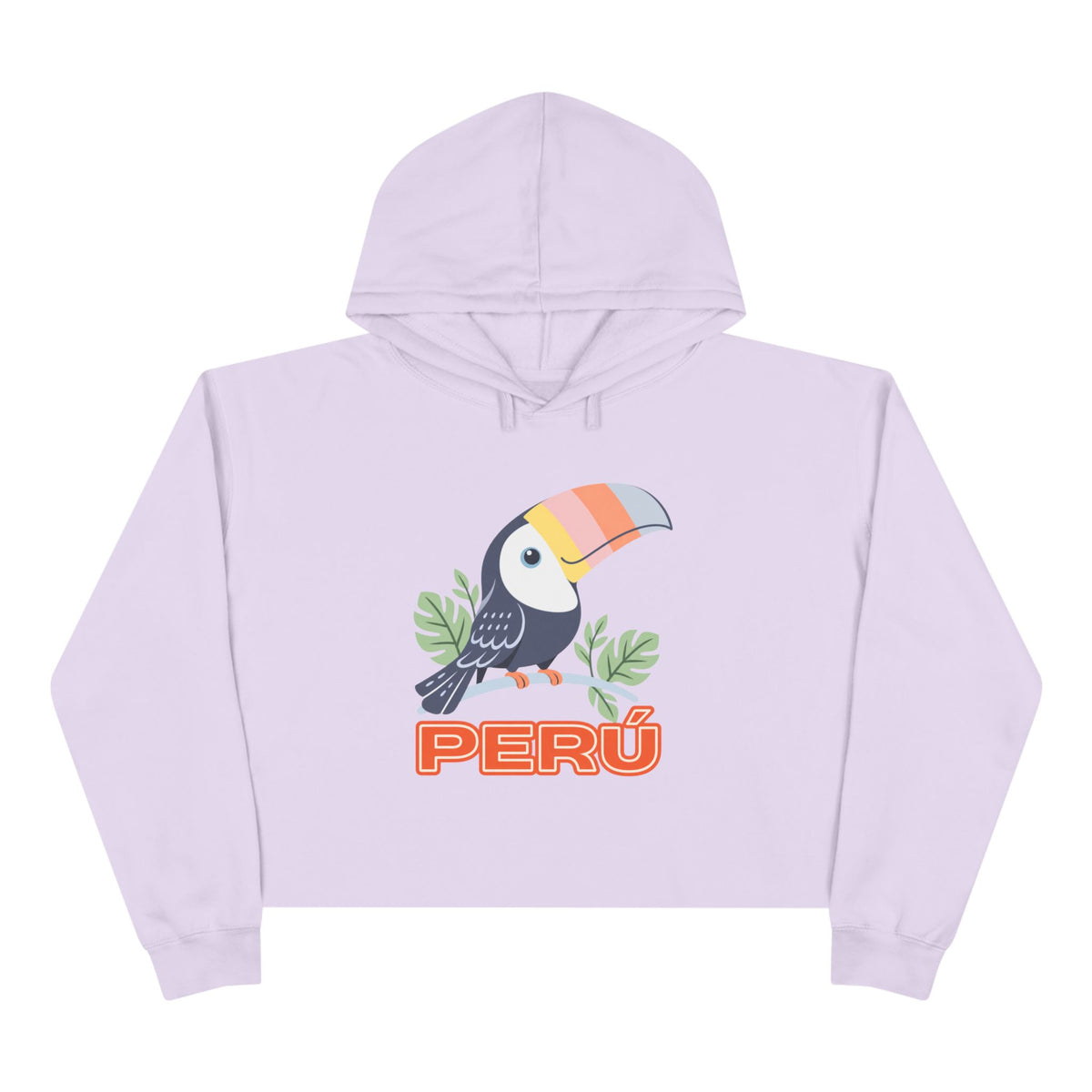 Best Pastel Toucan Peru Crop Hoodie - Cute Amazon Bird Gift