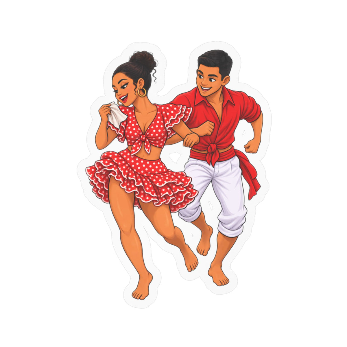 Best Afro-Peruvian Dance Sticker - Festejo Dancers Decal