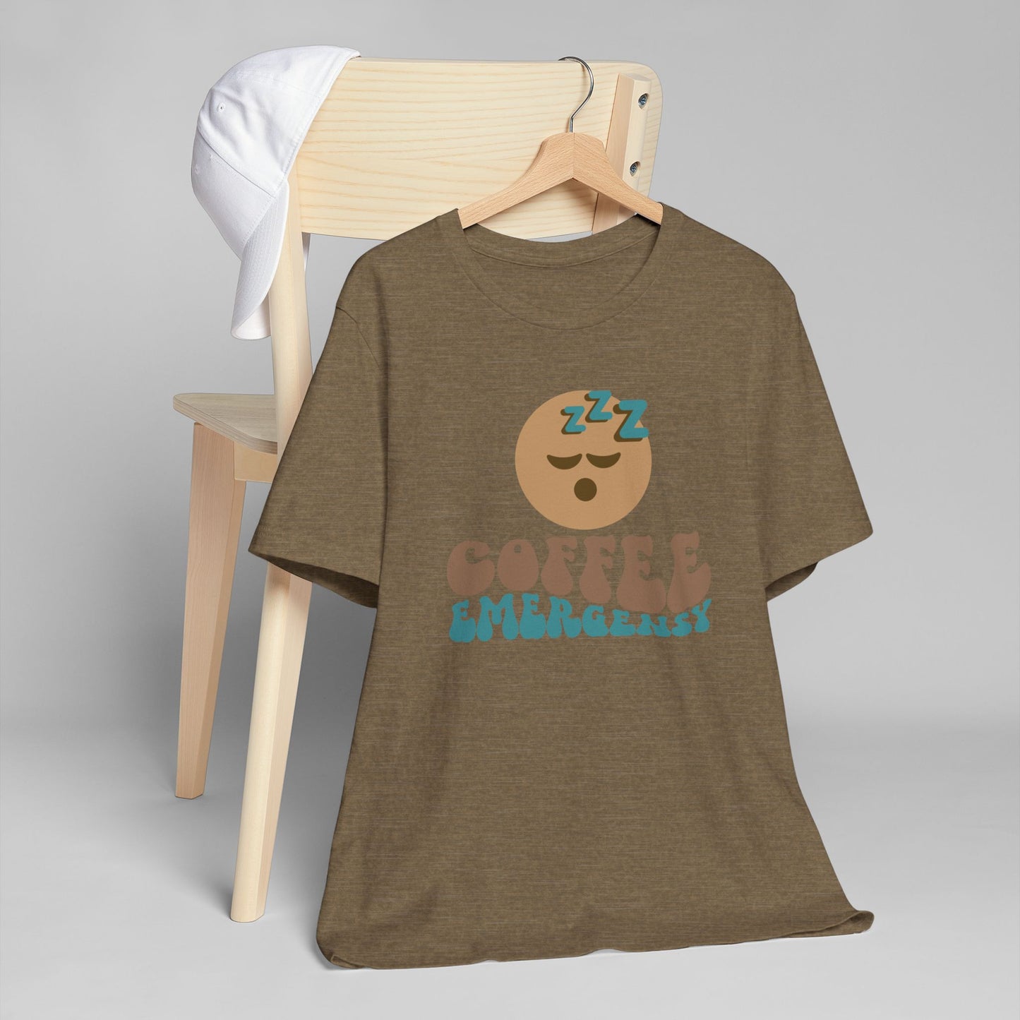 Coffee Emergency T-Shirt 😴☕ Funny Coffee Graphic Tee for Coffee Lovers (USA Shipping)