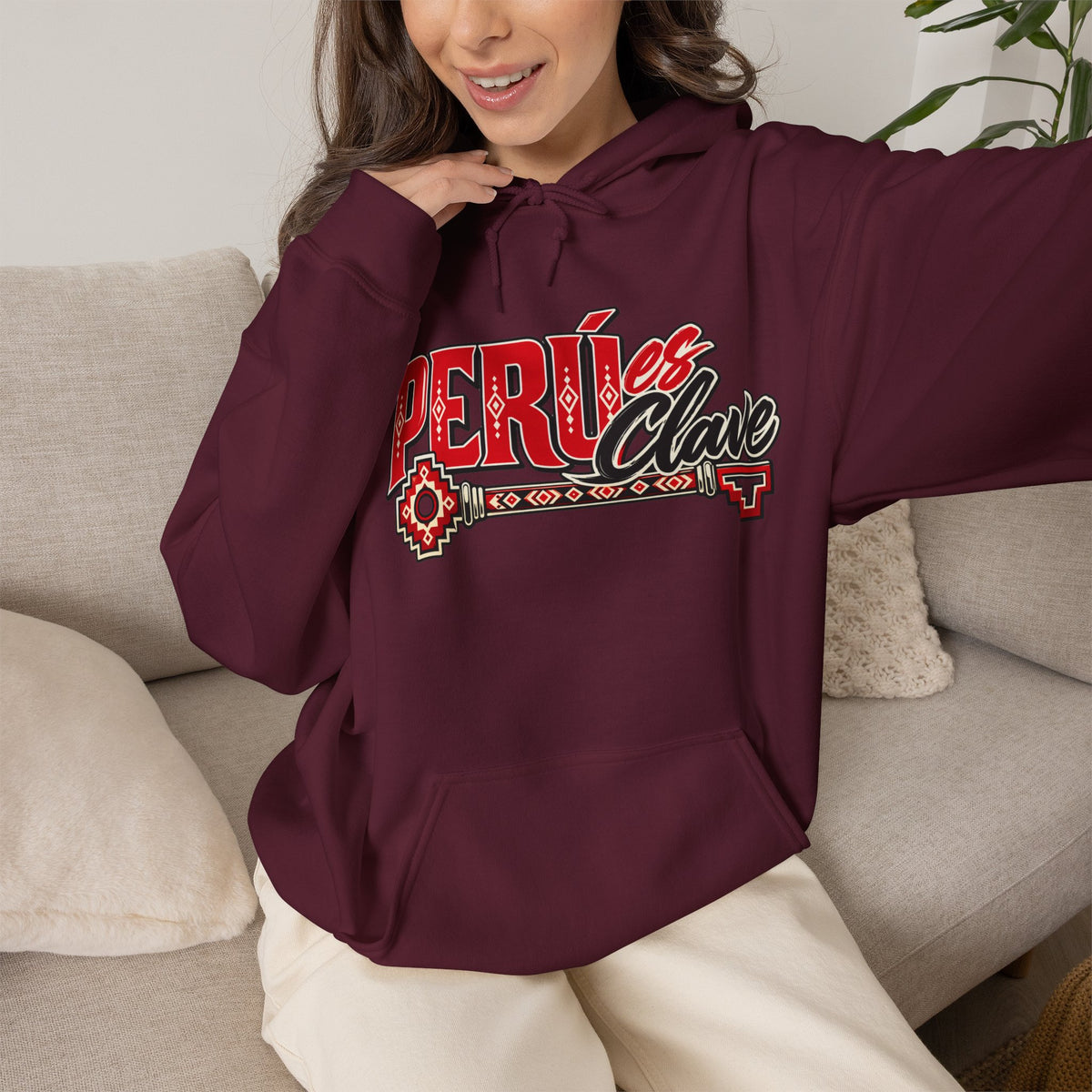 Best Perú es Clave Hoodie - Chakana Key Peruvian Gift