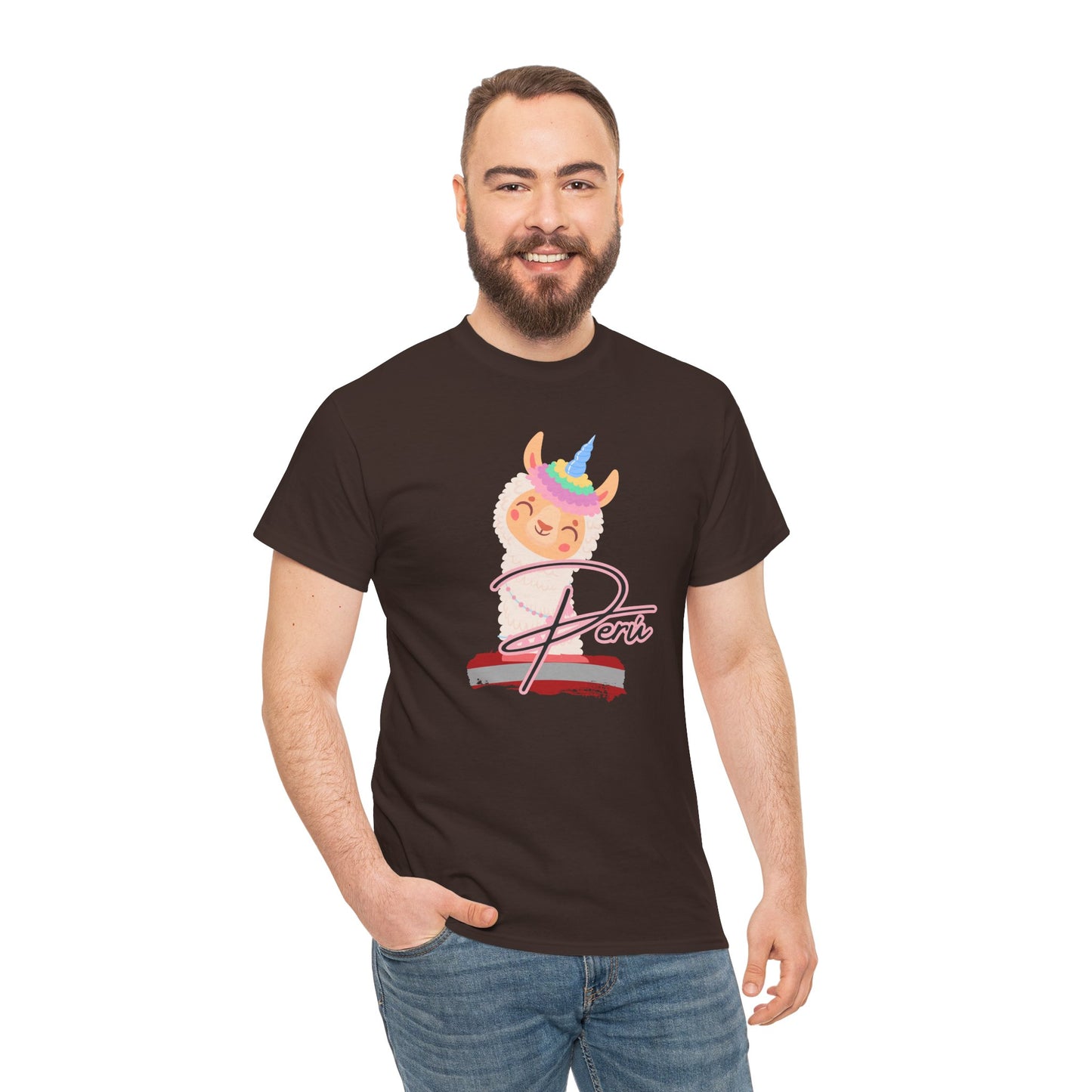 Best Peru Unicorn Llama T-Shirt USA Unisex Cute Peru Pride Tee
