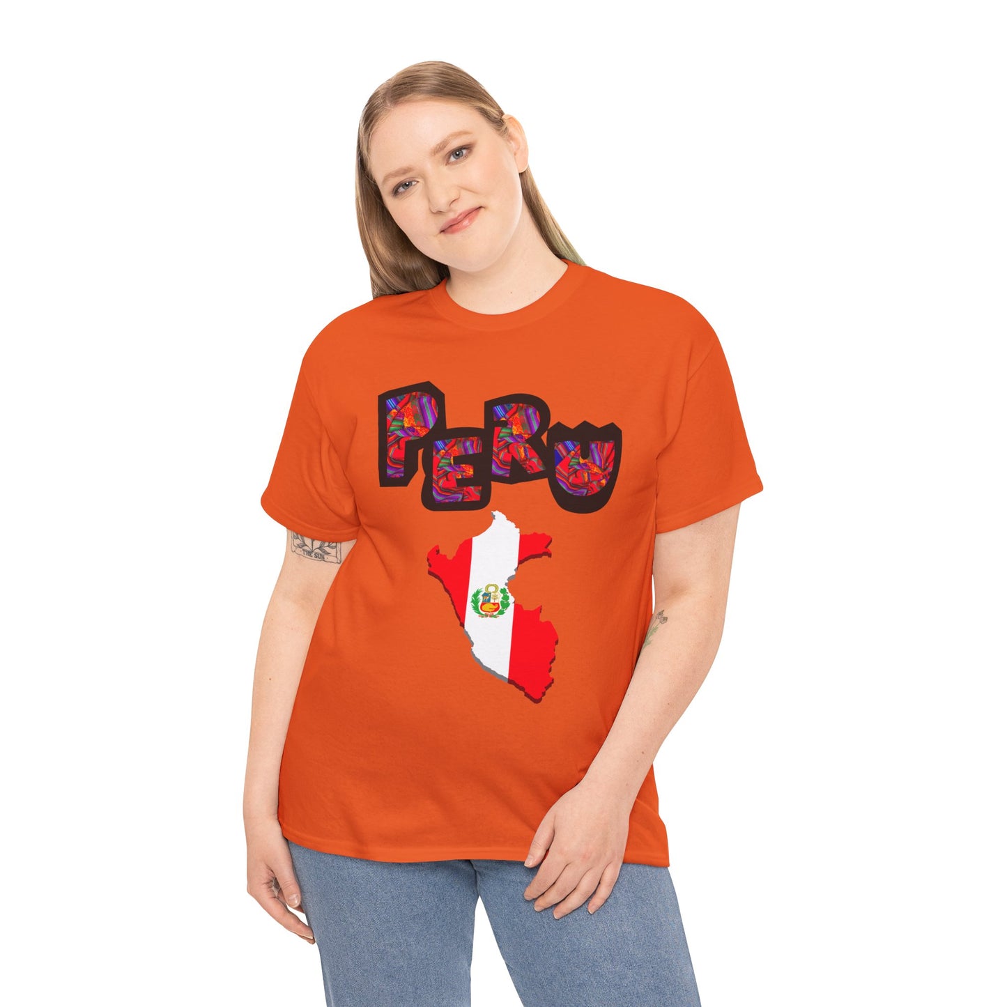 Best Peruvian T-shirt USA Unisex | Peru Map Flag Tee