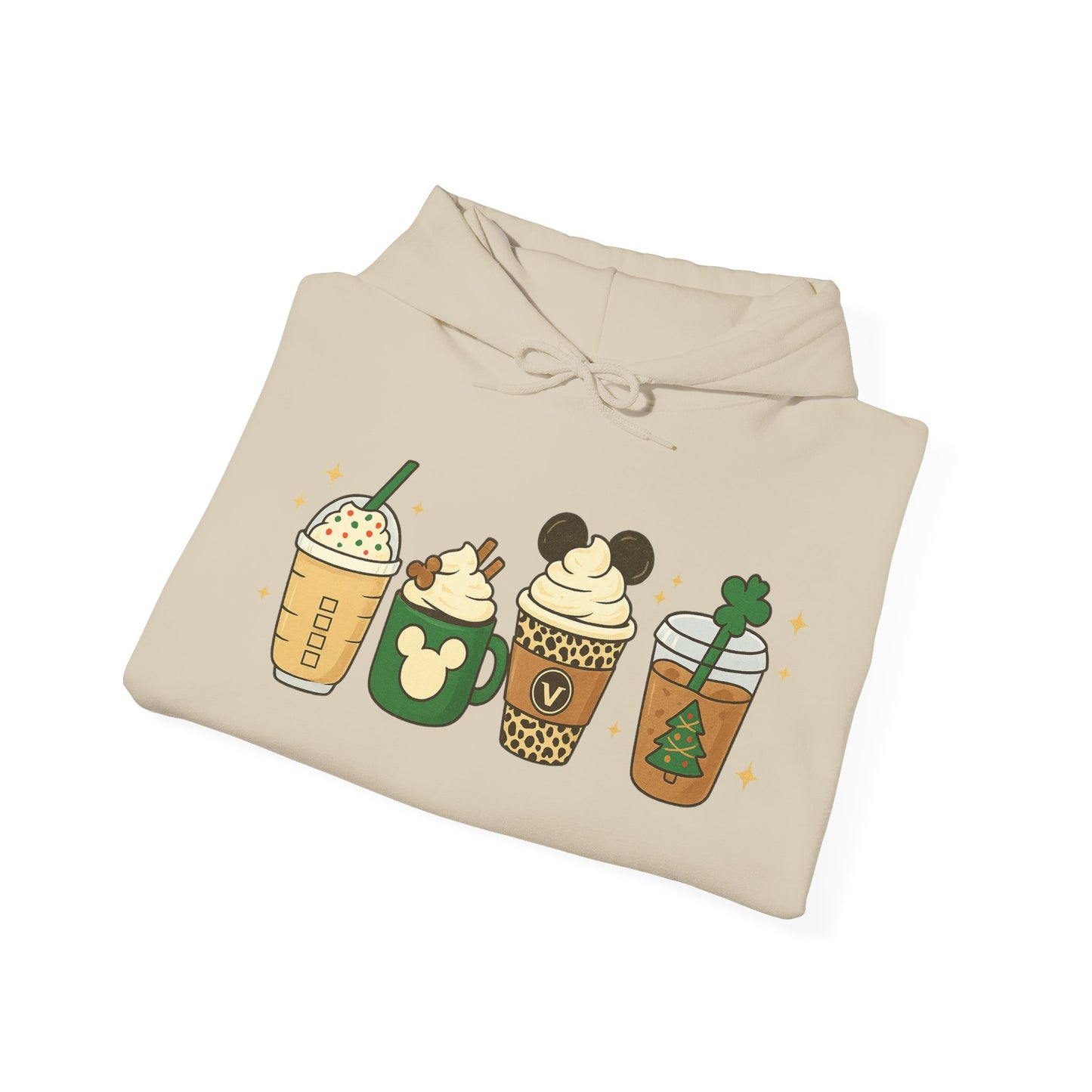 Seasonal Coffee Cups Hoodie USA ☕✨ – Unisex Coffee Hoodie for Every Occasion