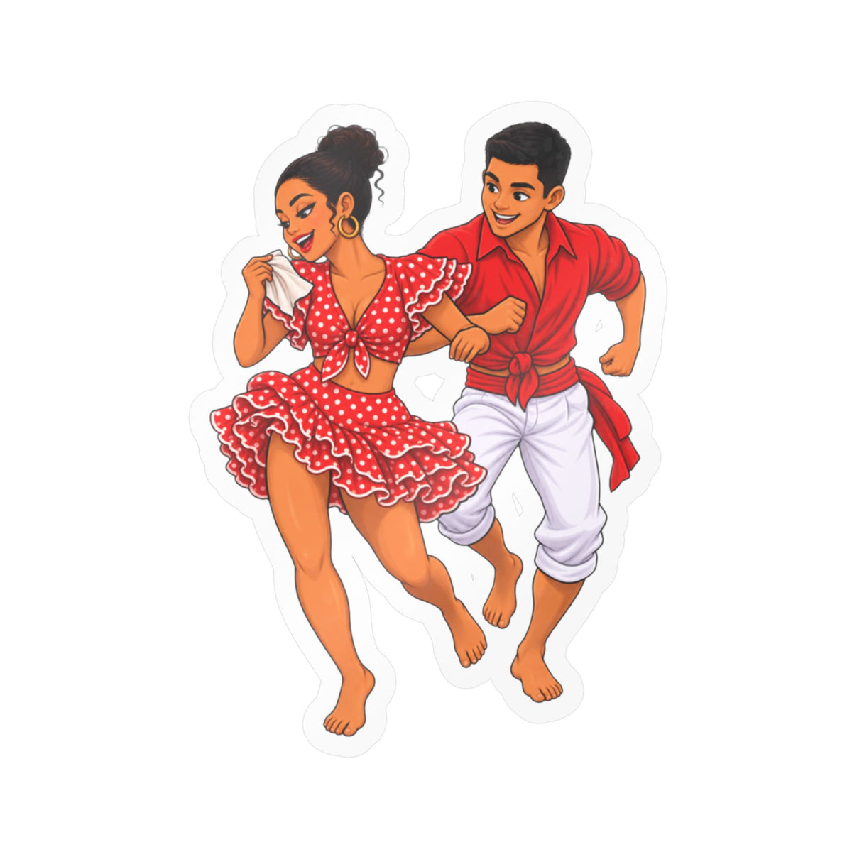 Best Afro-Peruvian Dance Sticker - Festejo Dancers Decal