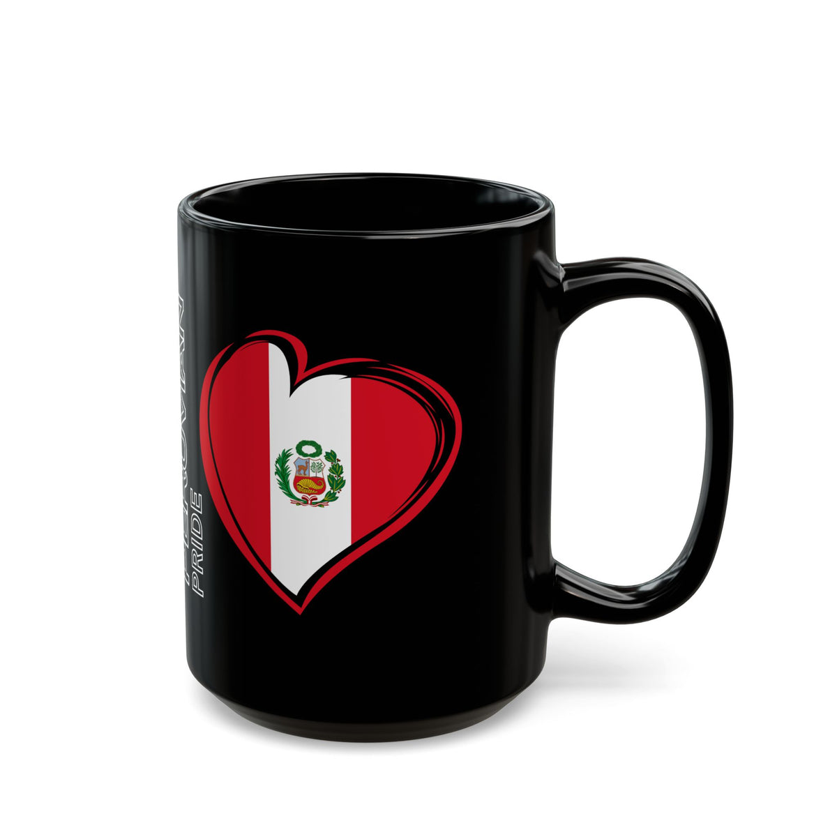 Best Peruvian Black Coffee Mug "Peru Flag"