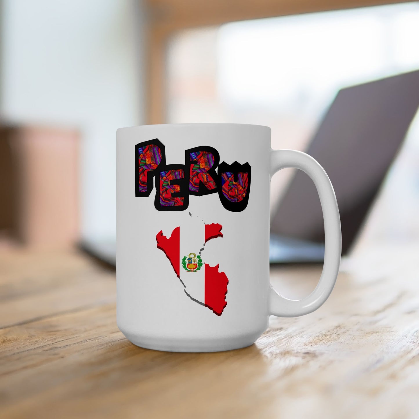 Best Peru Flag Map Coffee Mug - Peruvian Pride Gift