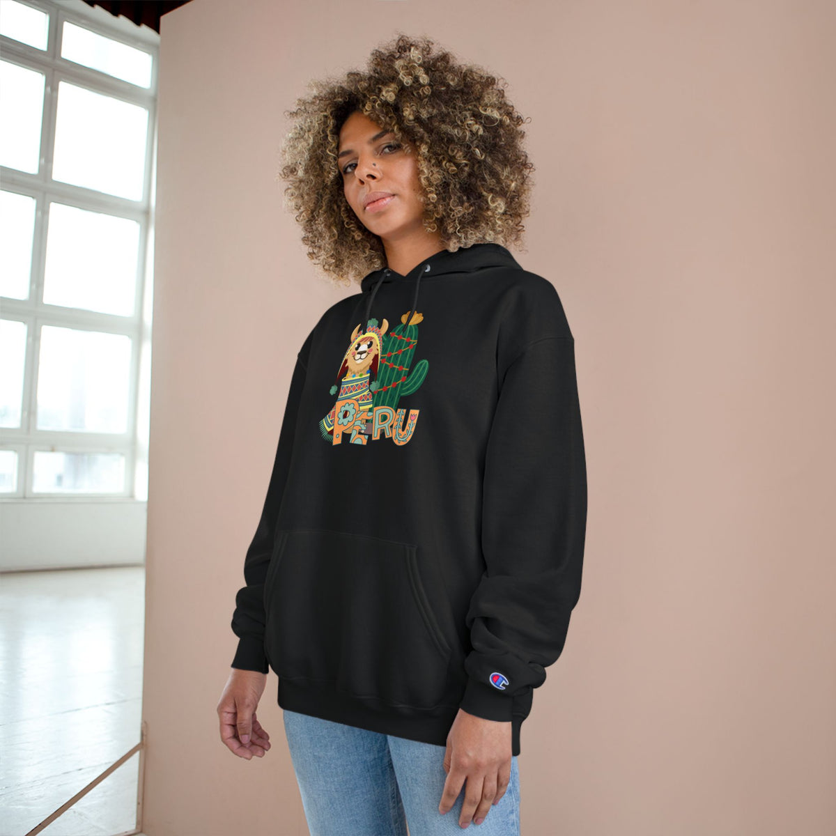 Best Peru Llama Cactus Champion Hoodie USA