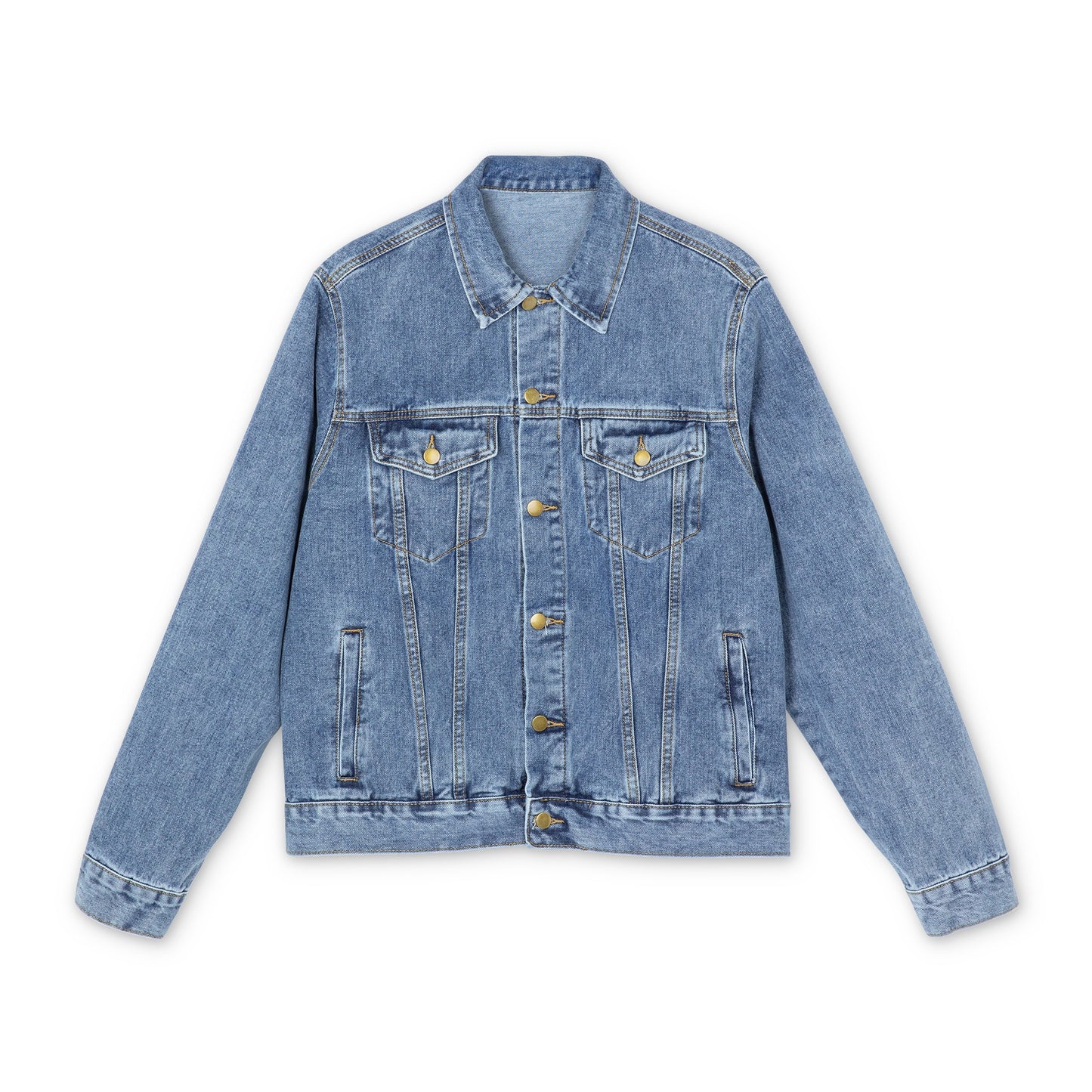 Best Men's Denim Jacket COFFEE 1