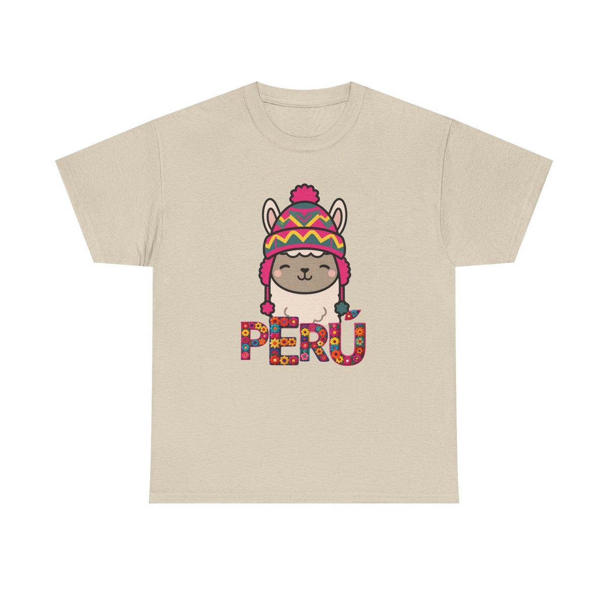 Best Peru Chullo Llama T-Shirt USA Unisex Andean Pride Tee