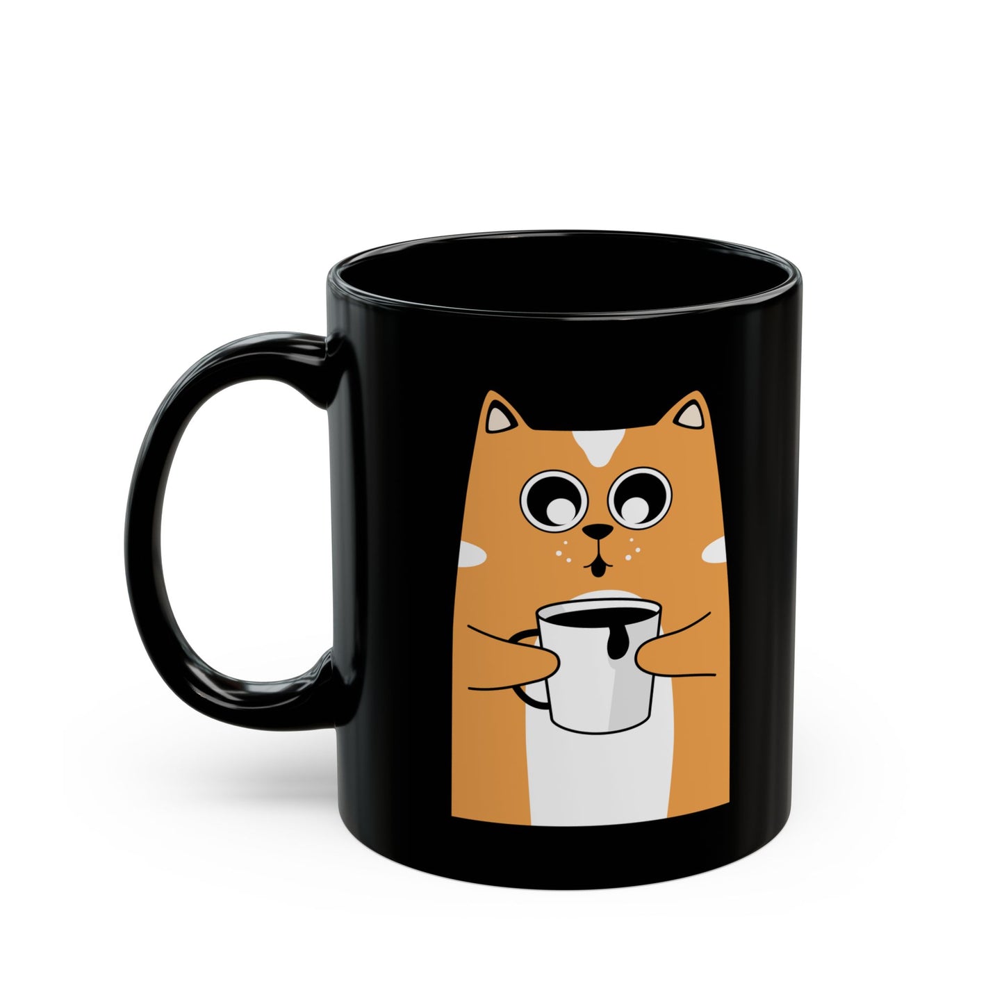 Best Black Coffee Mug Meow-gic Mornings: Cat Charms Java Lovers