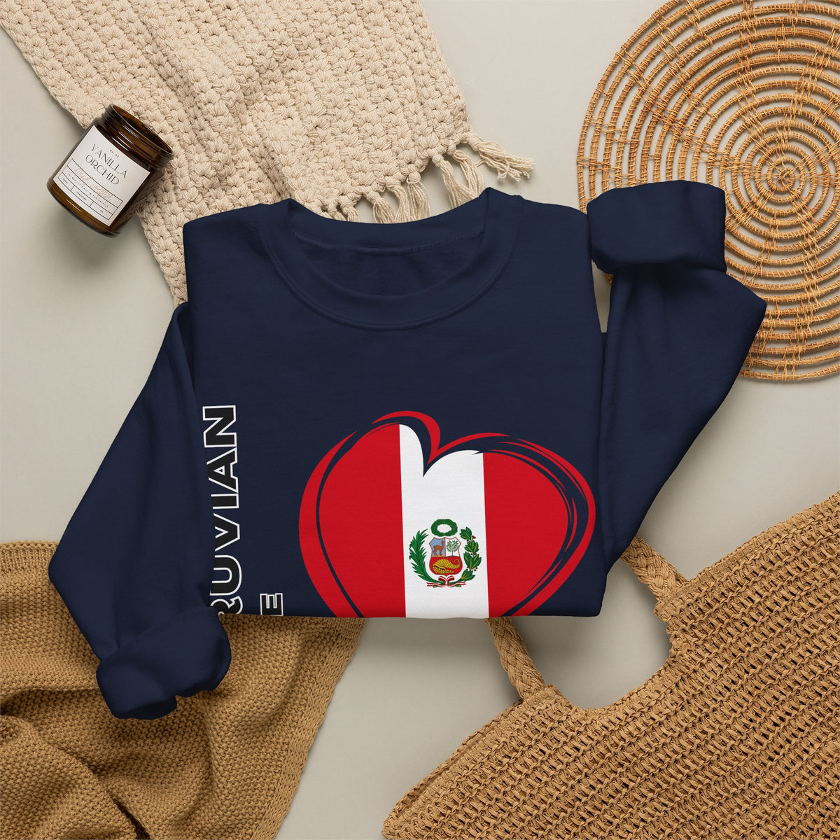 Copy of Best I Love Peru Sweatshirt - Andean Textile Crewneck Gift