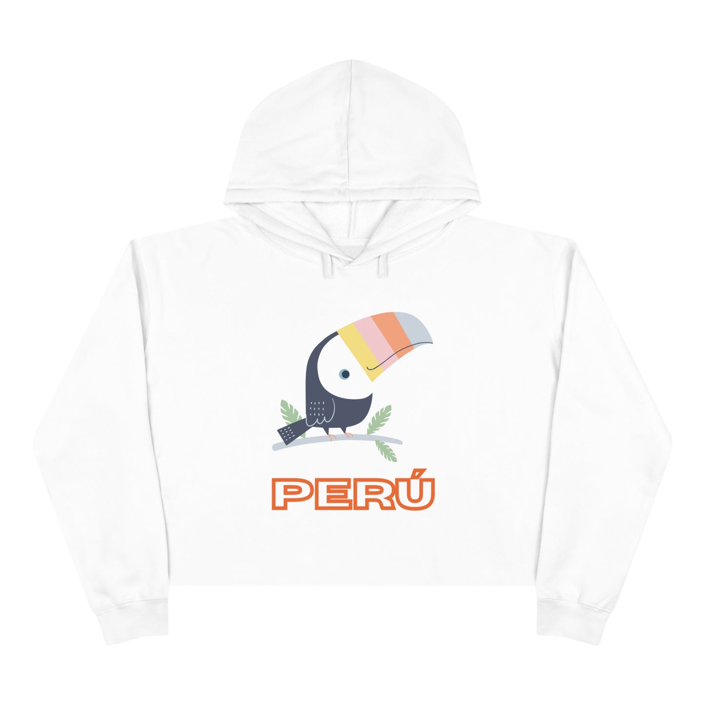 Peruvian Crop Hoodie "Tucan Peru"