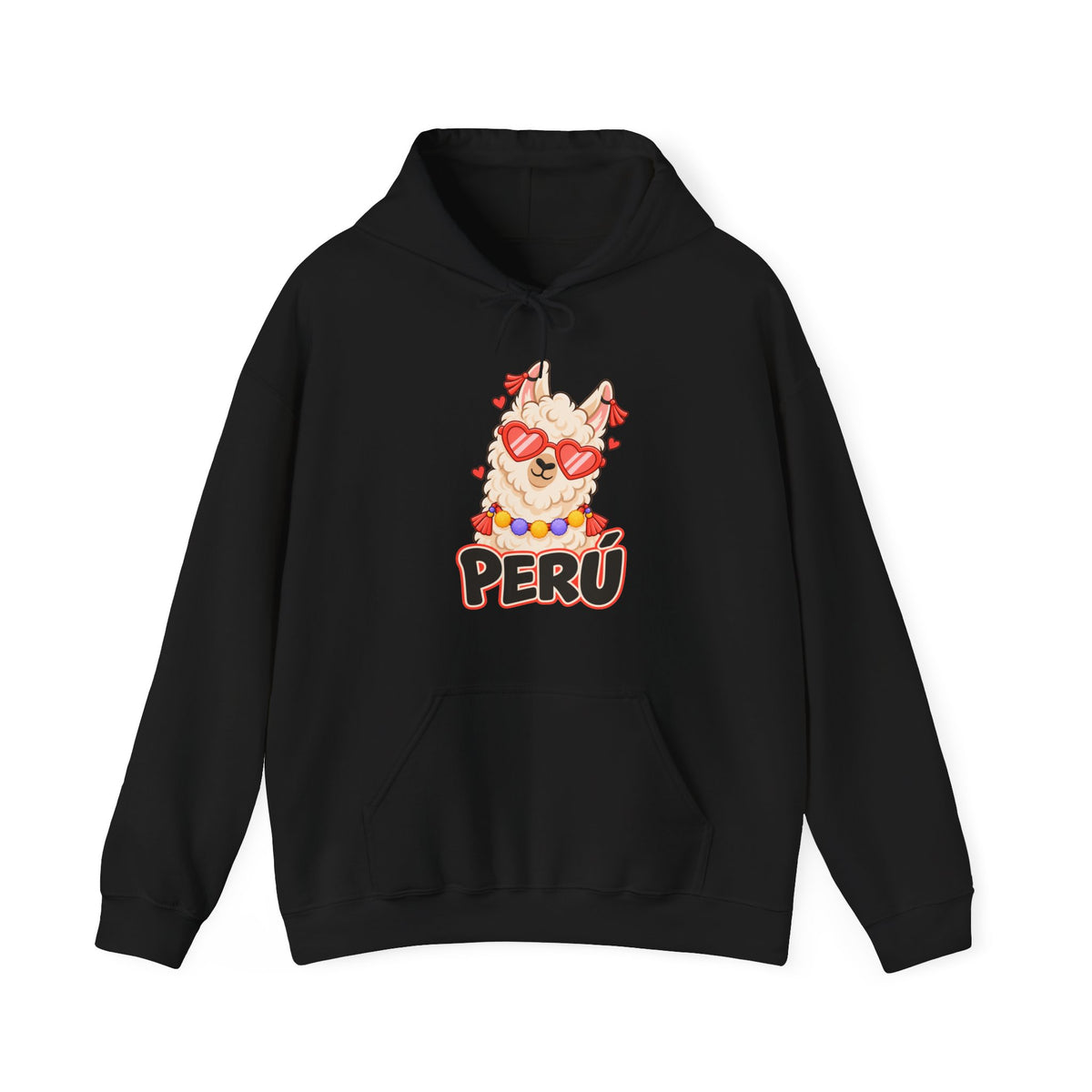 Best Cool Llama Peru Hoodie - Heart Sunglasses Llama Gift