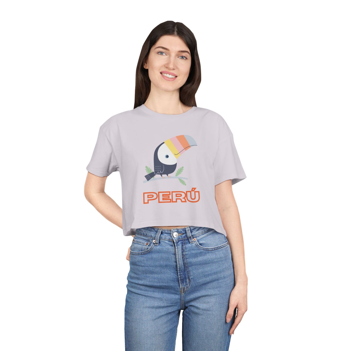 Best Peru Toucan Crop Top Bold Design | Peruvian Gift USA