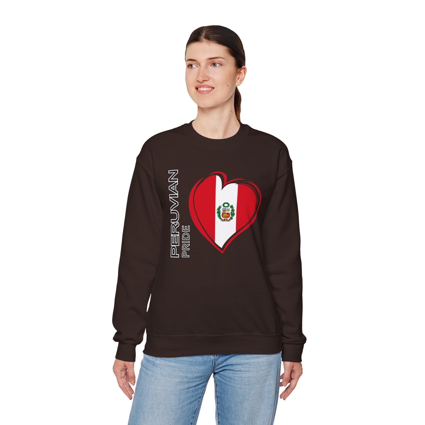 Best Peruvian Unisex Sweatshirt "Peruvian Pride Heart"