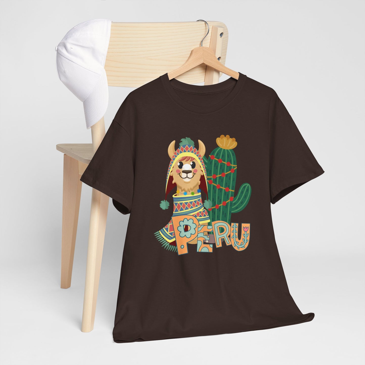 Best Peru Chullo Llama T-Shirt USA — Peruvian Pride Tee