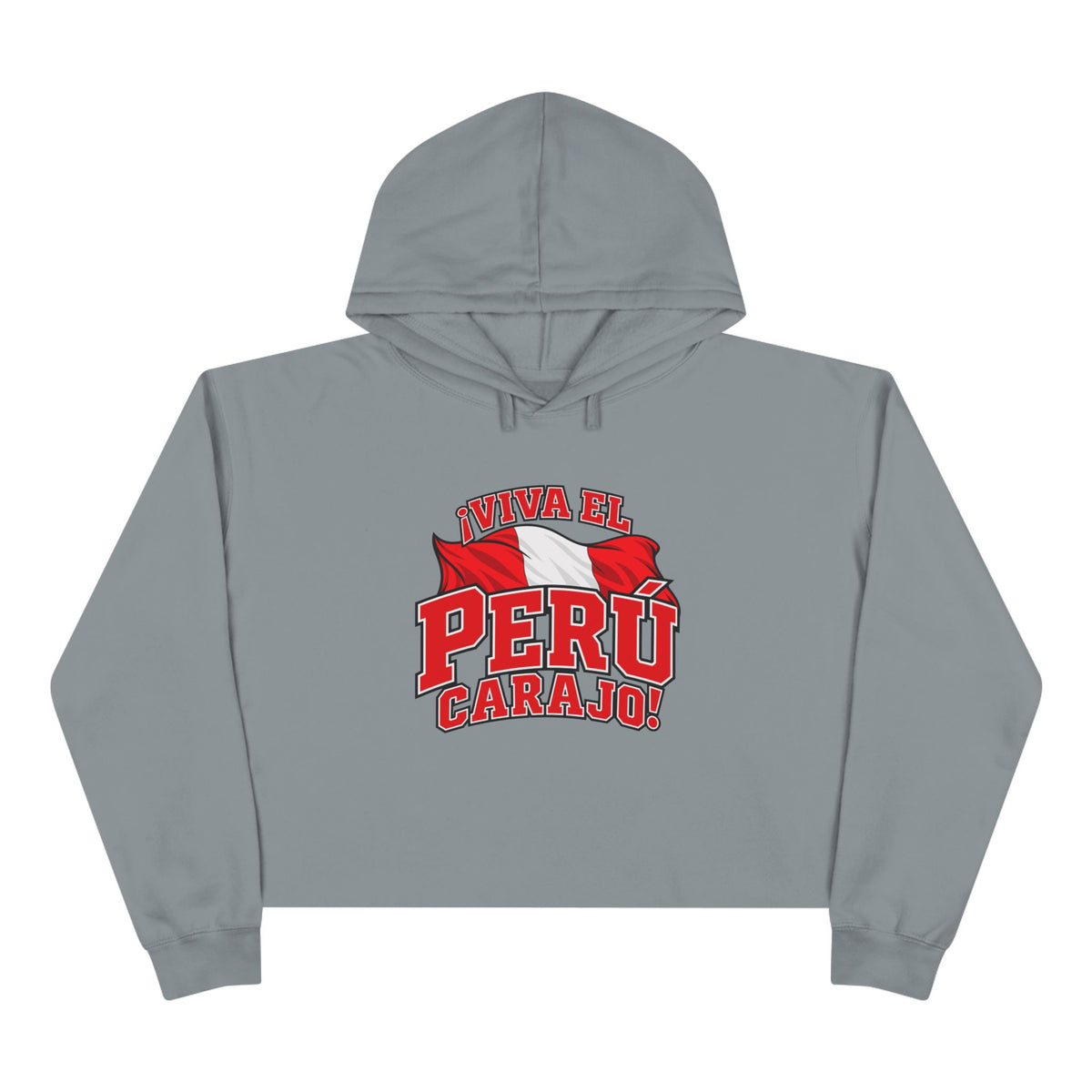 Best Viva el Perú Carajo Crop Hoodie - Peru Flag Gift