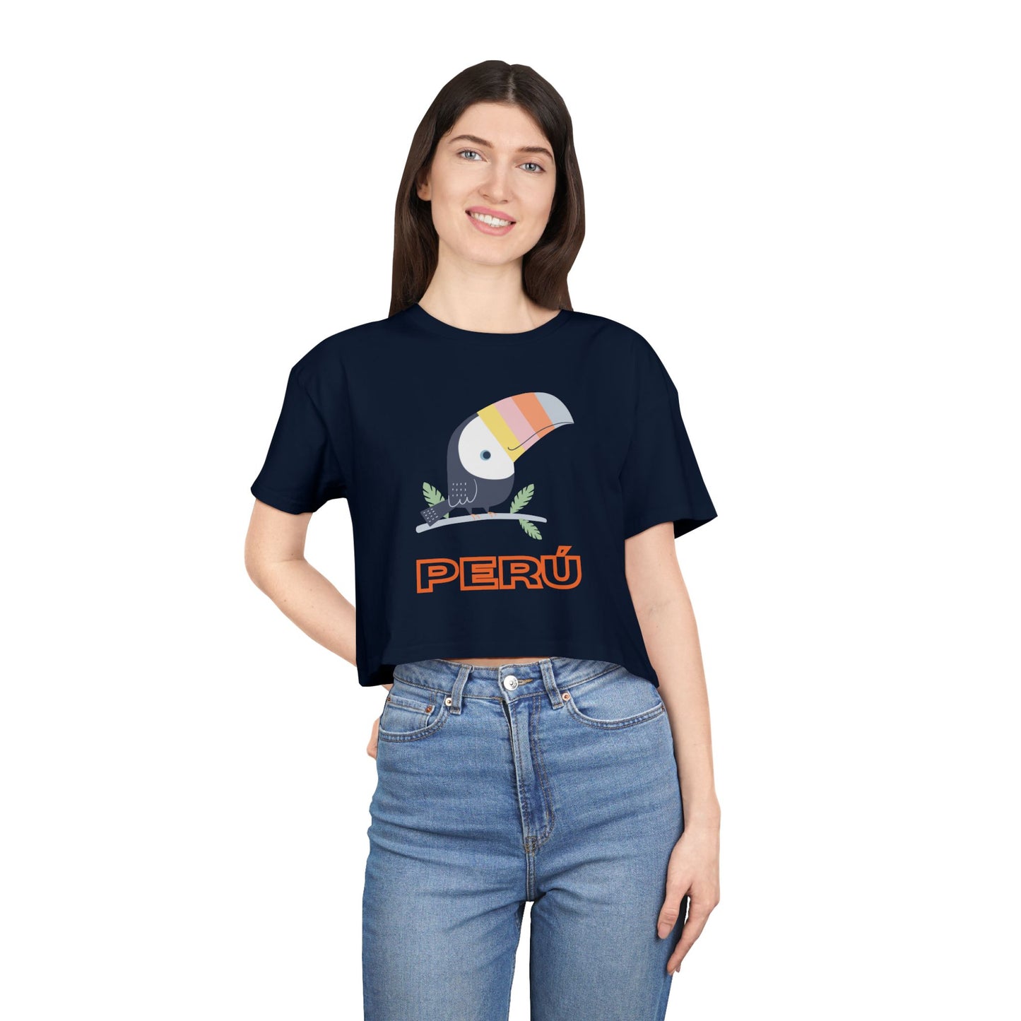 Best Peru Toucan Crop Top Bold Design | Peruvian Gift USA
