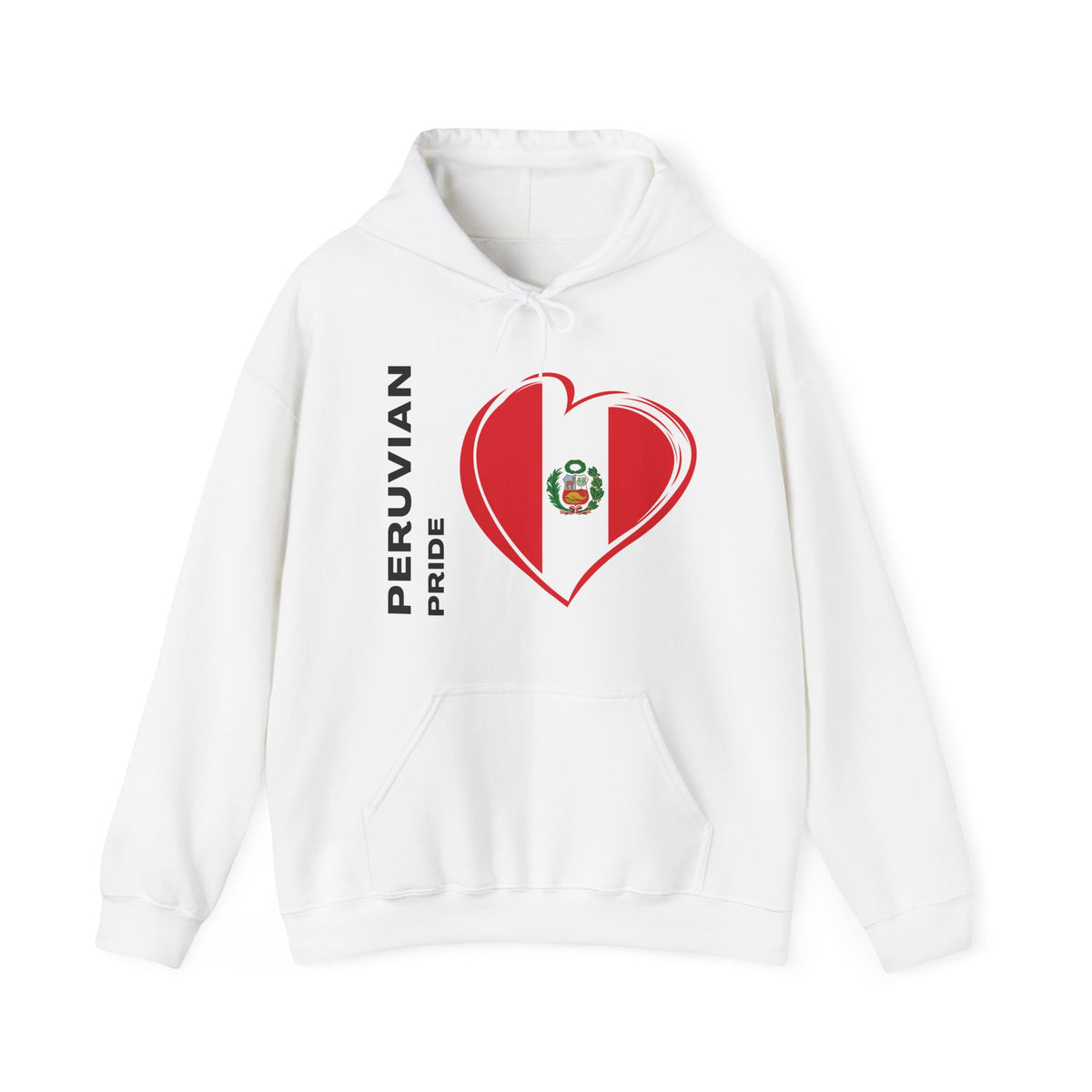 Best Peruvian Pride Hoodie - Peru Flag Heart Gift, Unisex