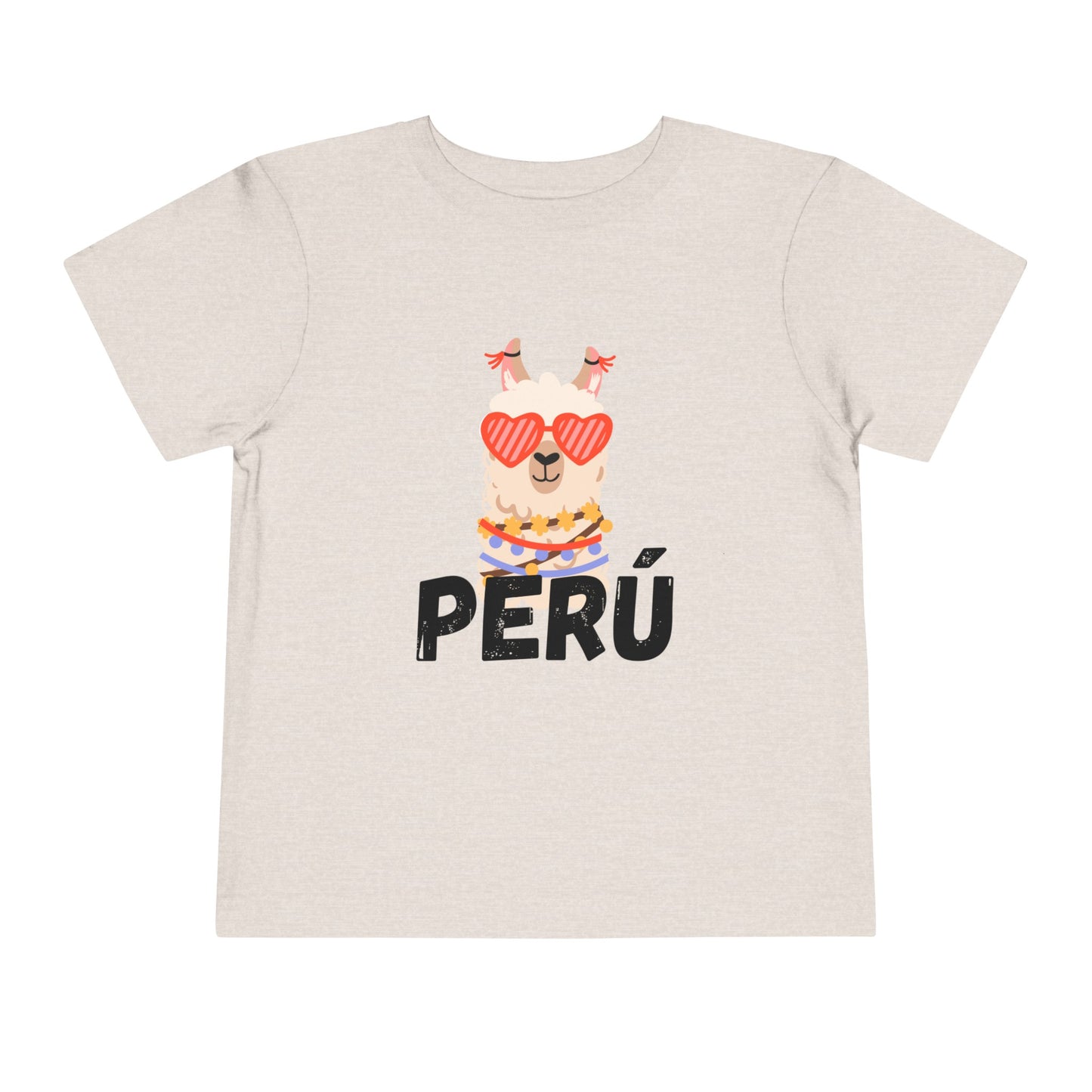 Best PeruvianToddler Short Sleeve Tee "Peru Llama Heart"