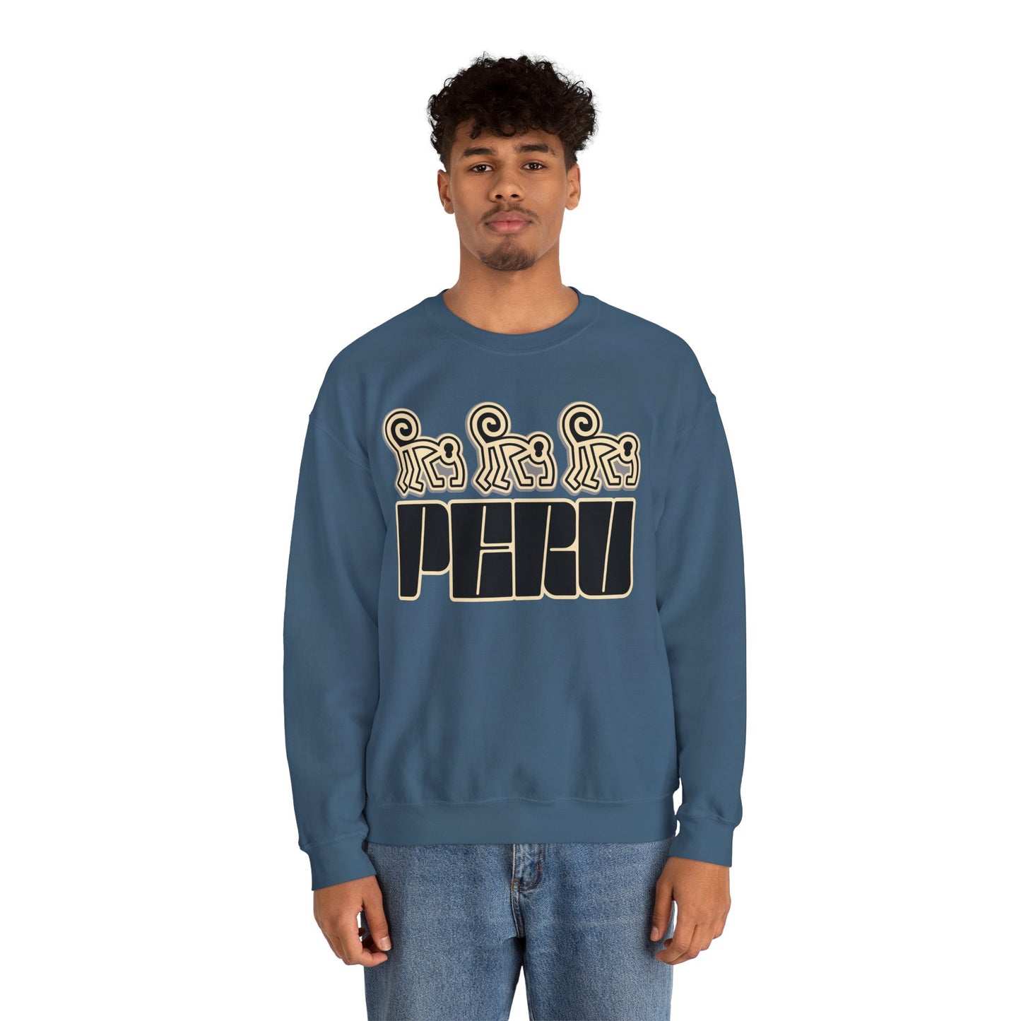 Best Peru Nazca Monkey Sweatshirt - Peruvian Crewneck