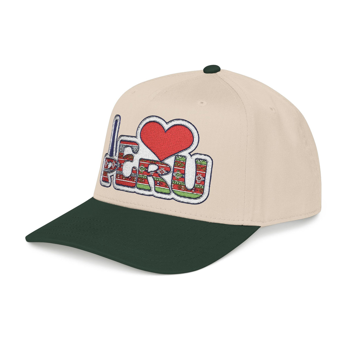 Best I Love Peru Hat - Embroidered Andean Textile Cap