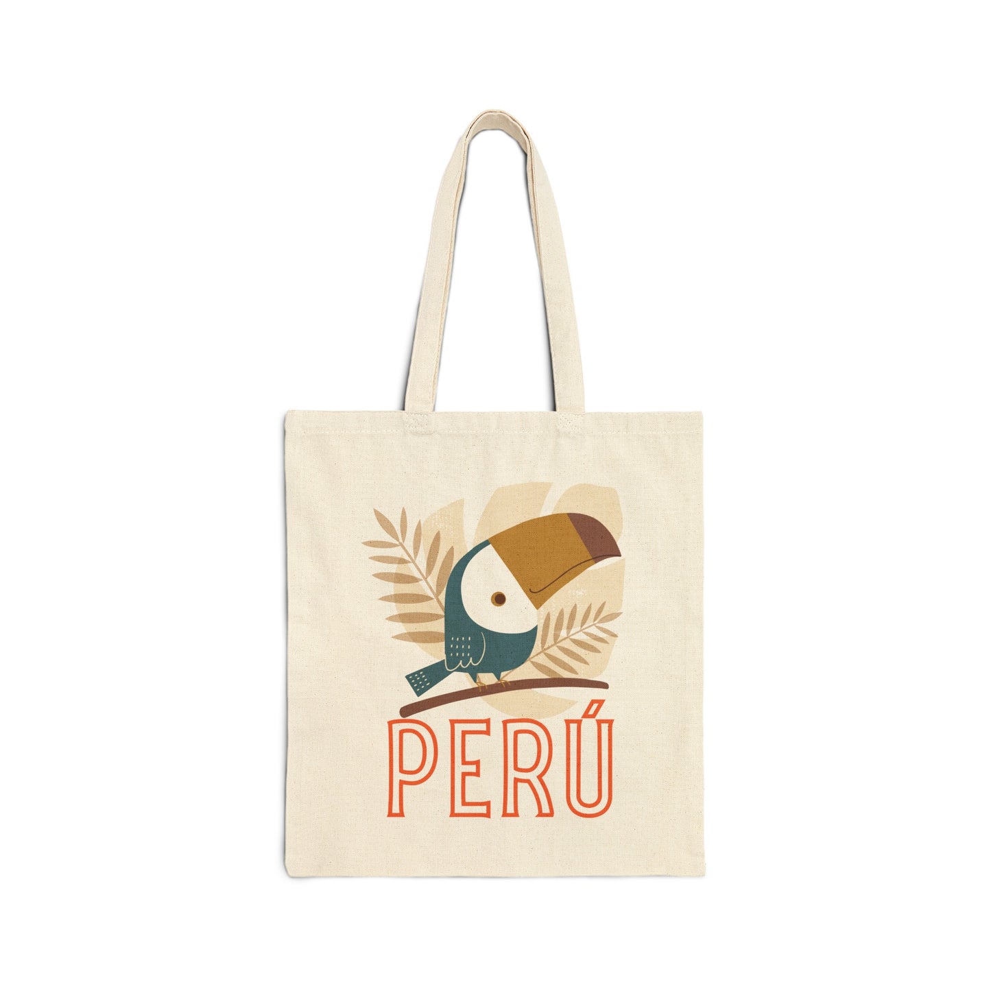 Peruvian Cotton Canvas Tote Bag "Tucan Peru"