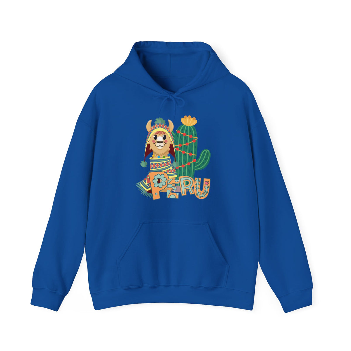 Best Peru Llama Cactus Hoodie - Peruvian Pullover