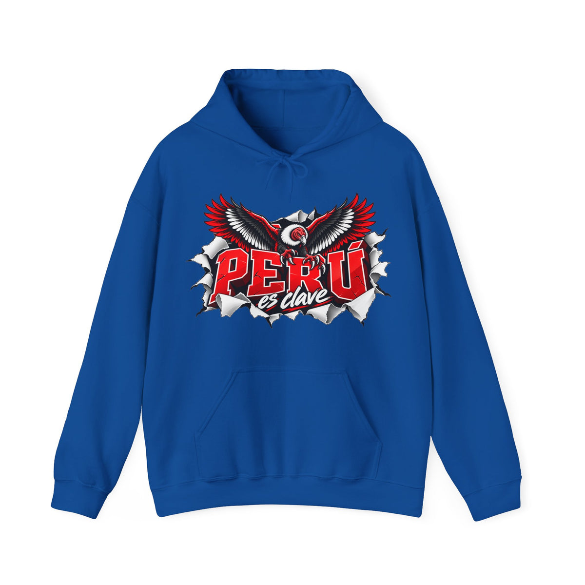 Best Perú es Clave Condor Hoodie - Red & White Peru Gift