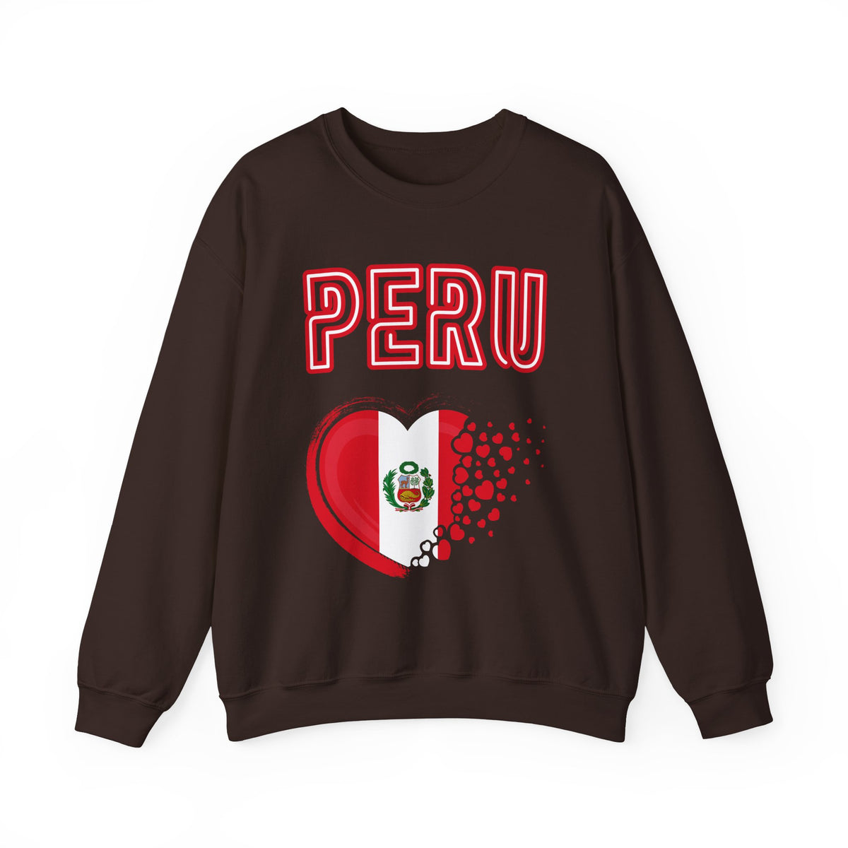 Best Peru Heart Flag Sweatshirt - Crewneck