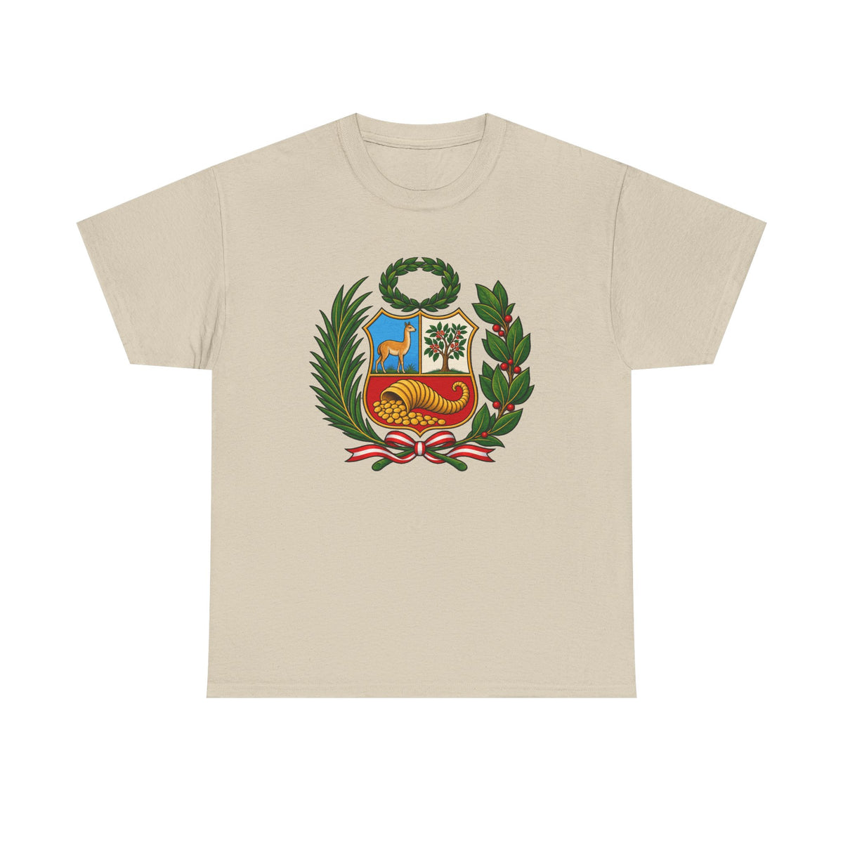 Best Peru Coat of Arms T-Shirt - Escudo Nacional Tee Gift