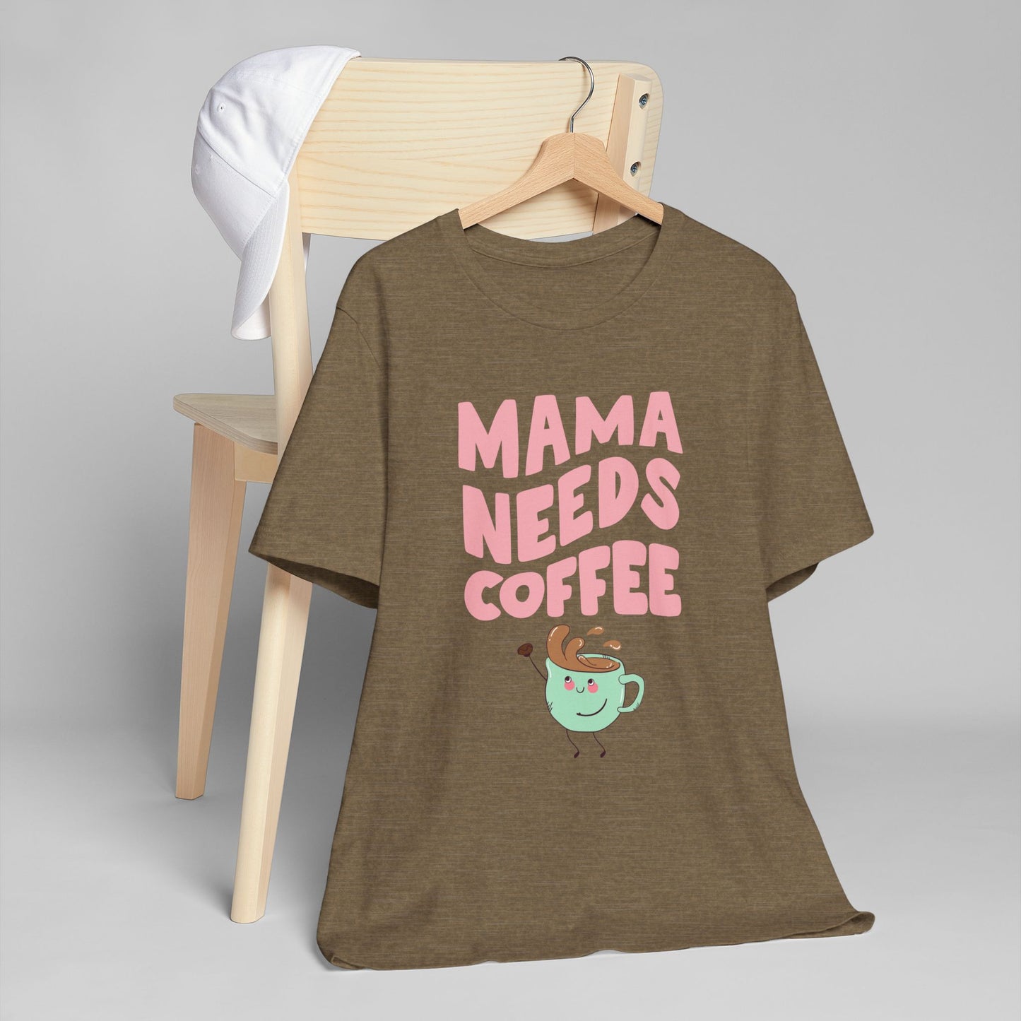 Mama Needs Coffee T-Shirt – Cute Graphic Tee for Moms Who Love Coffee (USA Only)