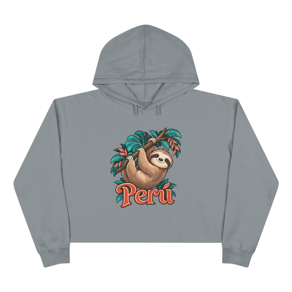 Best Peru Sloth Crop Hoodie - Cute Amazon Perezoso Gift