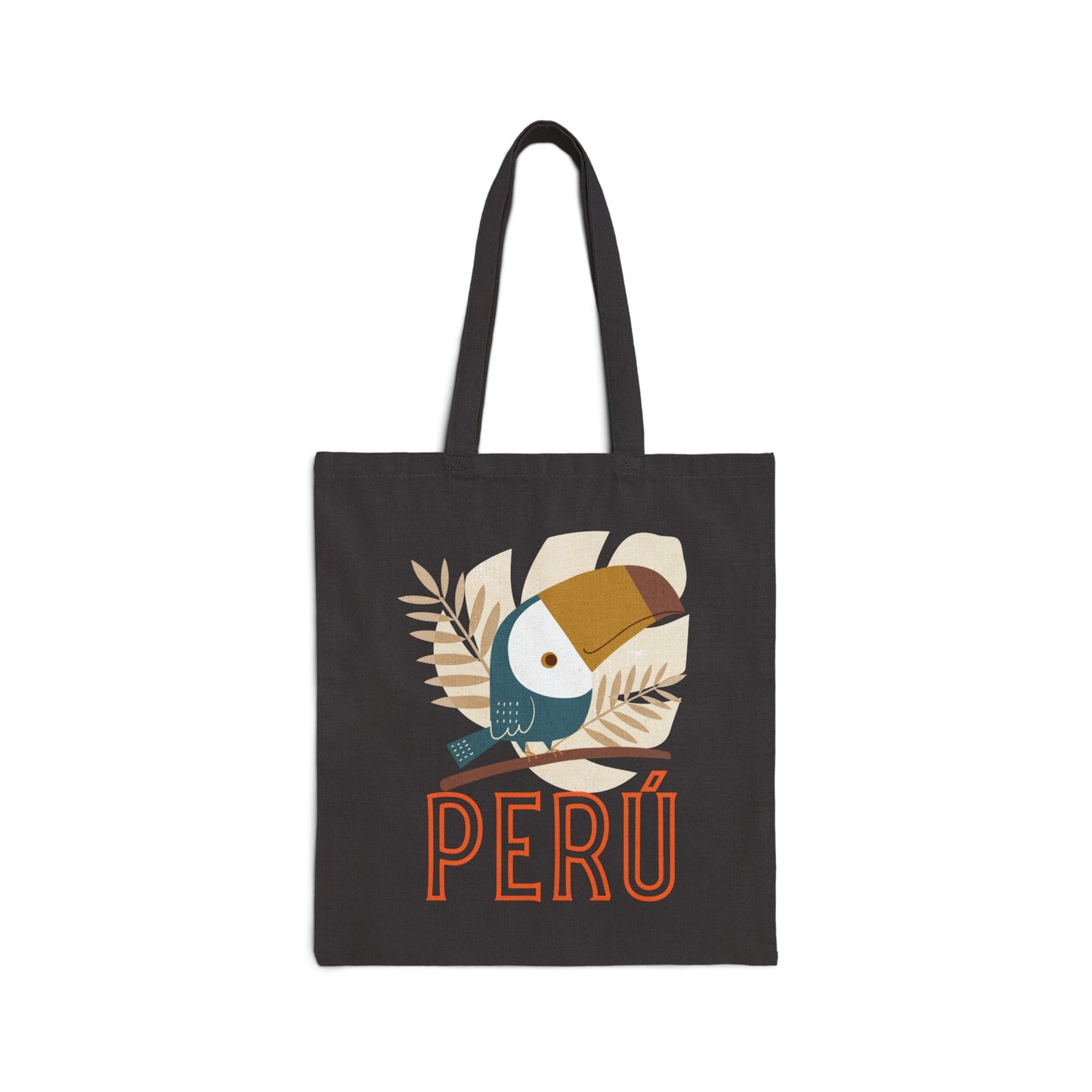 Peruvian Cotton Canvas Tote Bag "Tucan Peru"