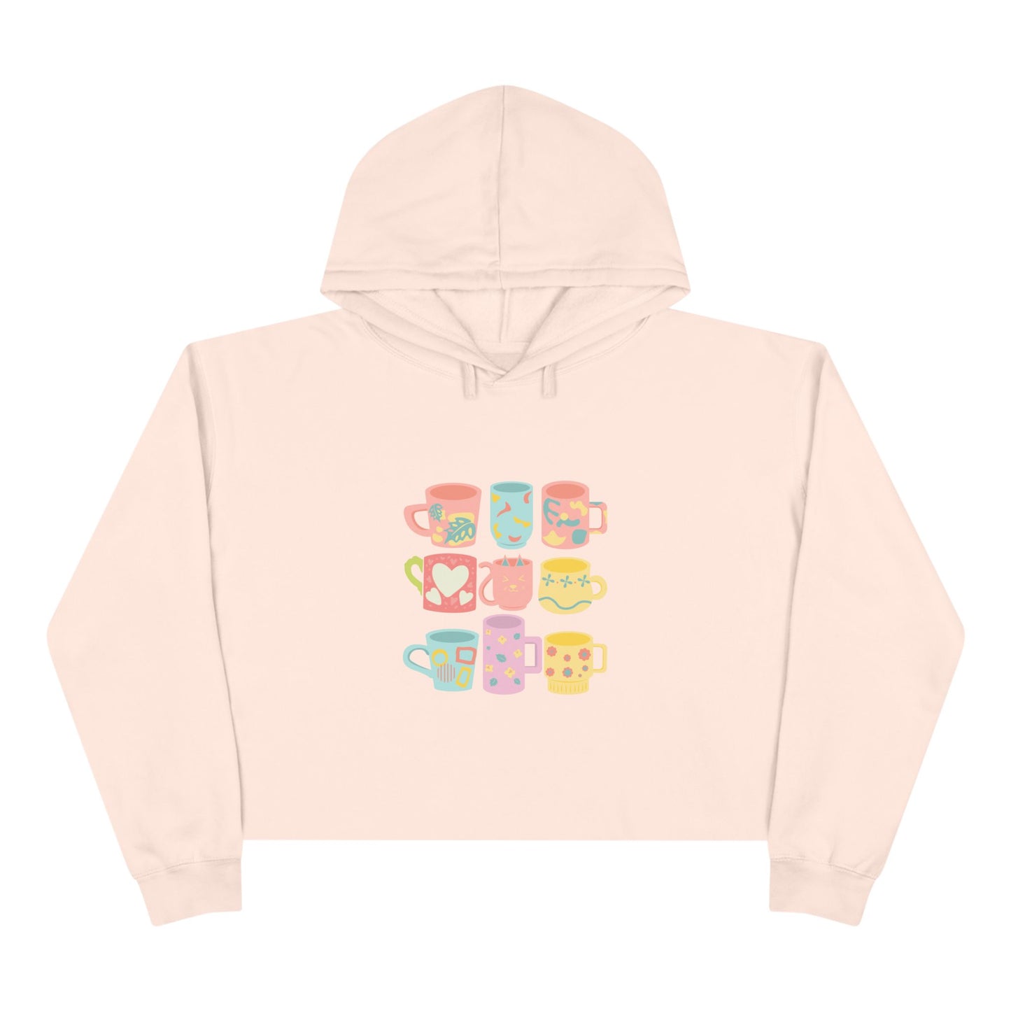 Best Coffee Cropped Hoodie "Coffee Mugs For Coffee Addicts"
