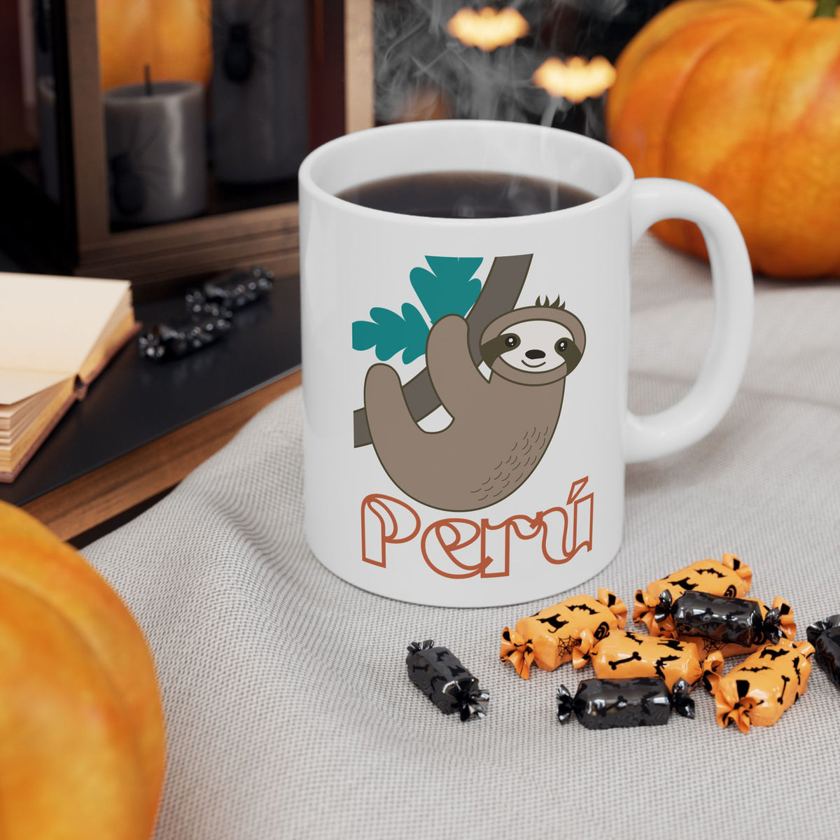 Best Peruvian Ceramic Coffee Mug "Peruvian Perezoso"